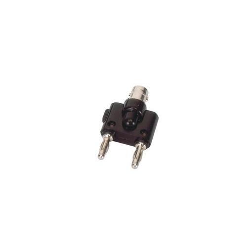 Adapter, BNC Jack/4-mm-Plugs, 1002751 [U11260], Experiment Leads and Cables