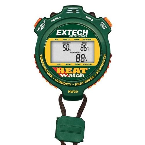 Heatwatch Humidity/Temperature Stopwatch, U40189, Hand-held Digital Measuring Instruments