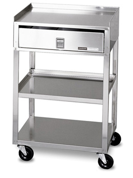 MB-TD Stainless Steel Cart with Drawer, W50660, Medical Carts