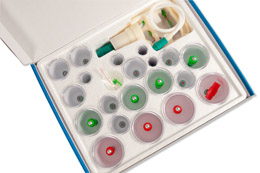 Plastic Cupping Set with Magnets - 24pc, W53127, Massage Tools