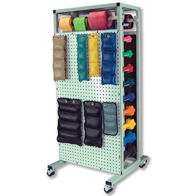 Double-Sided Mobile Combo Rack, W54001, Medical Carts