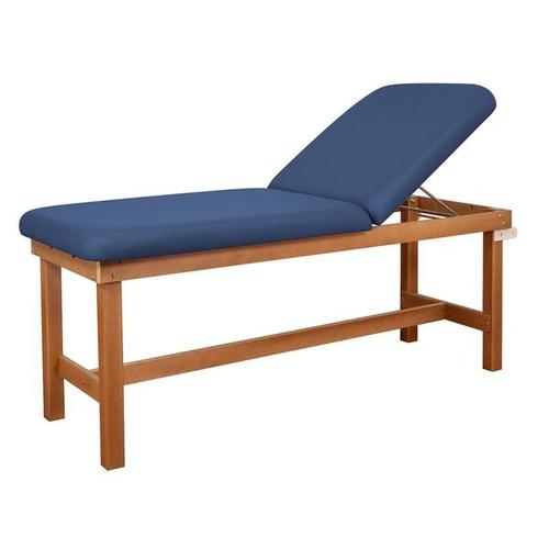 Oakworks Powerline Treatment Table with Back Rest, H Brace, 27", Ocean, W60749BR, Treatment Tables