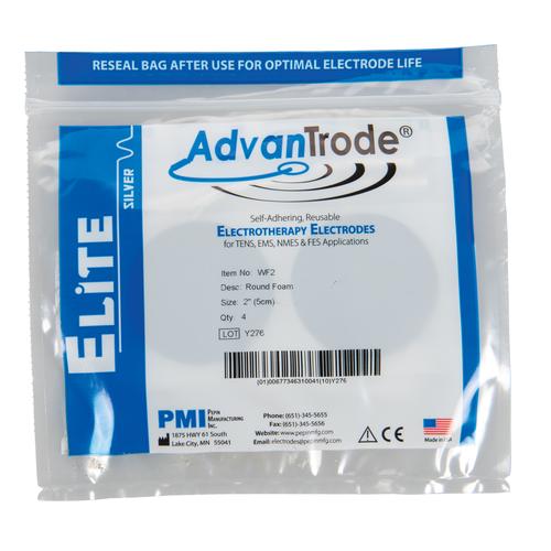 3B Comfort-Stim Elite Foam Electrodes, 2" Round, 1014149 [W63200], Electrotherapy Electrodes