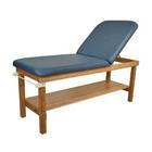 Oakworks Powerline Treatment Table w/ Shelf and Back Rest, 27" Wide,Ocean, W60749SHBR, Treatment Tables