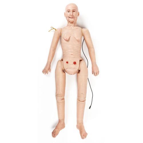 TERi™ Geriatric Patient Care Trainer - Androgynous trainer for general patient care & daily living assistance simulation, light skin, 1022931, Male Examination