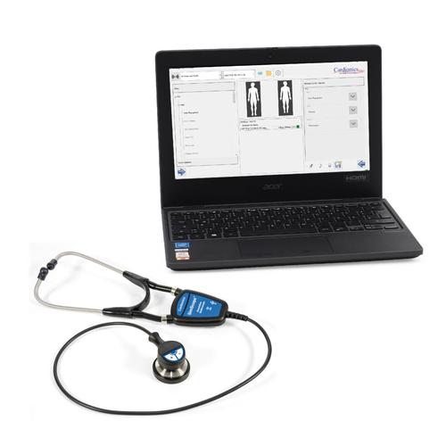 SimScope® Auscultation Training Stethoscope WiFi with laptop, 1023447, Auscultation