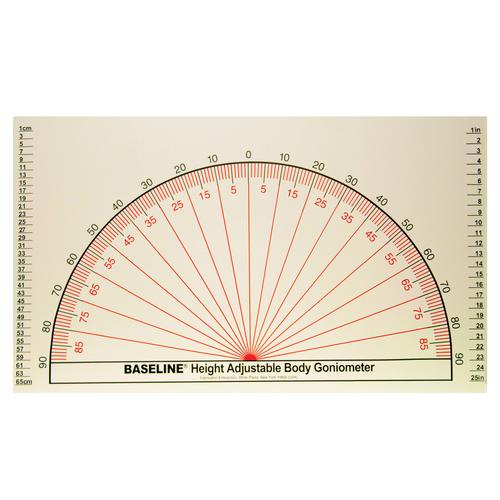 Baseline kinese set (protractor, evaluator, and grid), 3009531, Body Composition and Measurement
