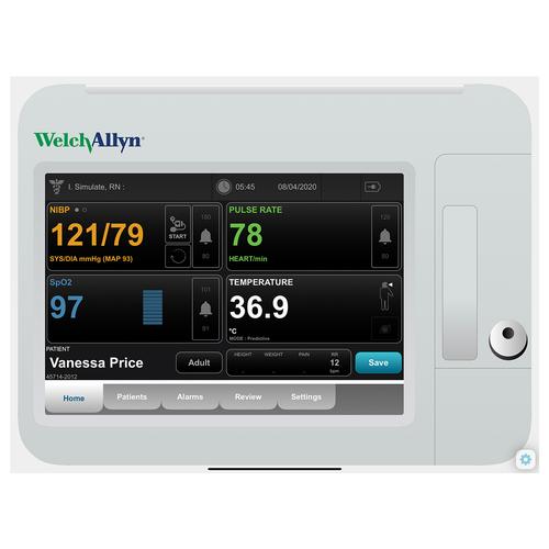 Welch Allyn Connex® VSM 6000 Patient Monitor Screen Simulation for REALITi 360, 8000977, ALS Child