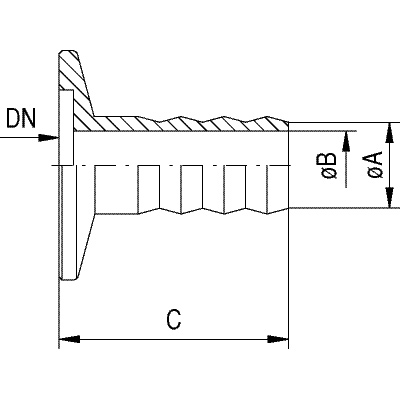 Adaptor Flange DN 16 KF / Shaft 12 mm, 1002928 [U14515], Vacuum Pumps