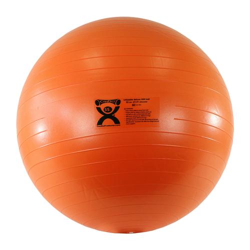 Cando Deluxe Anti-Burst Exercise Ball, orange, 55cm, 1008999 [W40138], Exercise Balls