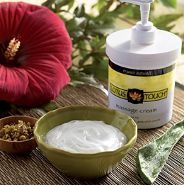 Lotus Touch Organic Naturals Massage Cream 1/2 Gallon, W42001CHG, Massage Creams