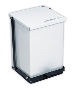 Step-On Can 48qt. White, W46261, Waste Receptacles