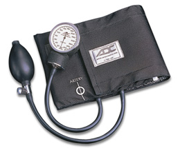 ADC Diagnostix 700 Pocket Aneroid Sphygmomanometer with Adcuff Nylon Blood Pressure Cuff, 1023703 [W51454], Sphygmomanometers