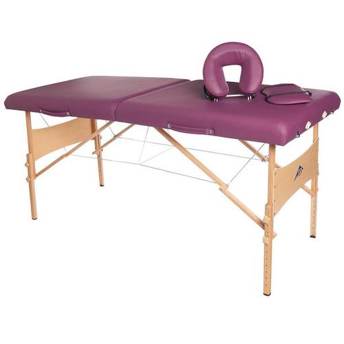 3B Deluxe Portable Massage Table - Burgundy, W60602BG, Portable Massage Tables