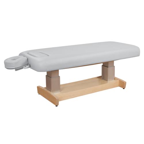 Oakworks Performa Lift Table, Flat Top, 31" White, Natural finish, W60740, Hi-Lo Tables