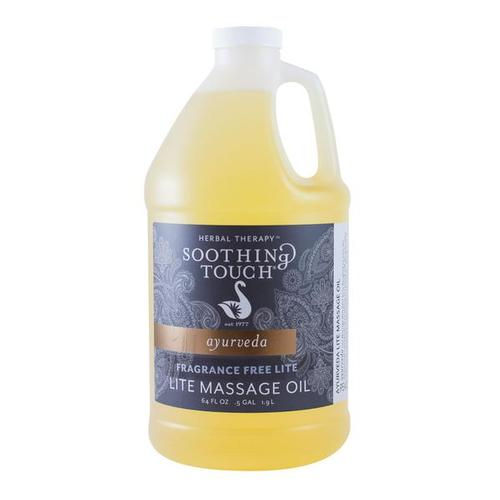 Soothing Touch Fragrance Free Lite Oil, 1/2 Gallon, W67356H, Massage Oils