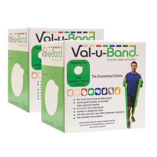 Val-u-Band, lime 2x50-yd - Twin-pak | Alternative to dumbbells, 1018039 [W72035], Exercise Bands