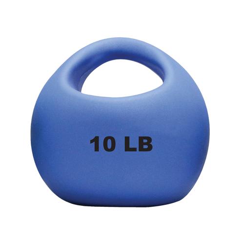 CanDo® One Handle Medicine Ball, 10 lb Blue, W72165, Weights