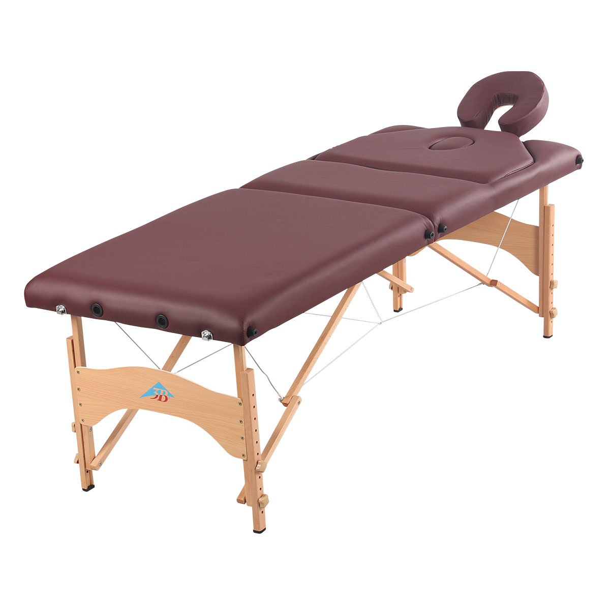 3B Liftback portable massage table, burgundy - 3B ...