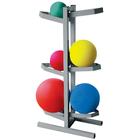 CanDo Plyometric Ball Rack - Two-Sided - Holds 6 Balls, 3010326, Therapy and Fitness
