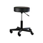 Pneumatic mobile stool, with back, 18" - 22" H, black, 3016796, Stools and Chairs
